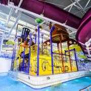 The swimming and leisure centre contains various flumes and even a wave machine