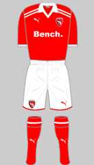 morecambe fc 2011-12 home kit