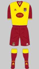 northampton town fc 2011-12 away kit