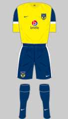 oxford united fc 2011-12 home kit
