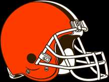 A bright orange football helmet with a white faceguard and black trim around the edges.