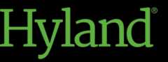The green word Hyland is shown in a serif font on a white background.