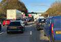 Man in 30s dies after crash on M20 involving car and two lorries