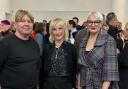 Jamie Holman, Jane Horrocks, and museum director Gaynor Seville