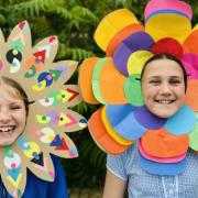 Joyous young visitors to a previous Festival of Making.