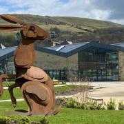 Sir Hare overlooking Rawtenstall town square
