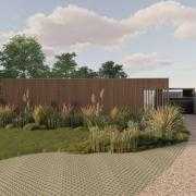 One of the proposed lodges at the site near Hurst Green