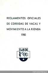 Reglamentos oficiales de corridas de vacas y movimiento a la rienda