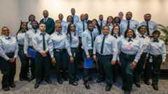 group of Metrobus operators and drivers