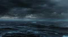 Tormenta eléctrica en el Mar: Videos de la naturaleza libre de derechos de autor