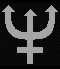 The astrological symbol for Neptune is a depiction of the sea-god's trident