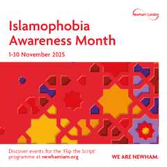 Islamphobia awareness month banner