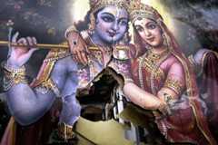 A mob-damaged Hindu temple in Nowshera, June 29, 2005. Tariq Mahmood—AFP