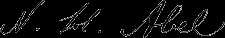 Signature of  Niels H. Abel 