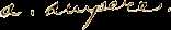  Signature of  Andre Ampere 