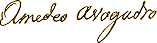 Signature of  Amedeo Avogadro 