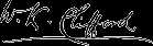 Signature of William K. Clifford