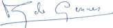  Signature of  Pierre-Gilles de Gennes 