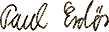  Signature of Paul Erdos 