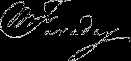  Signature of  Michael Faraday 