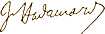  Signature of  Jacques Hadamard 