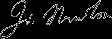  Signature of  Isaac Newton 