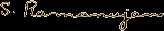  Signature of  Srinivasa Ramanujan 
