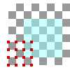  16 ways to choose a 5 by 5  square on a chessboard 