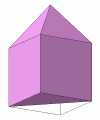  An hemiobelisk is one half of   an elongated square pyramid 