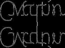  Mirror-symmetrical MARTIN GARDNER  ambigram, created by Scott Kim in 1996 
