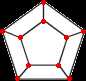  10 people arranged in  two facing circles of 5 