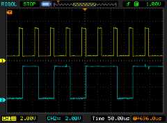  The BCD value 56 being shifted in from a DS3231real-time clock (RTC) over an I2C bus controlled by a Basic Stamp 2 