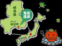 御嵩町のマップ