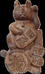 Maneki Neko, Taisho Period, Ofuna Outdoor Food Market Maneki Neko, Taisho Period, Ofuna Outdoor Food Market