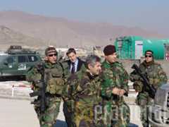 A Equipa de Protecção Pessoal durante a visita a Cabul de Severiano Teixeira, Ministro da Defesa Nacional.
