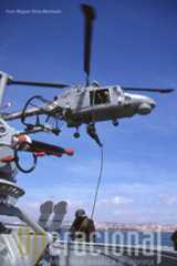 O DAE em exercicio no Tejo com a Esquadrilha de Helicópteros da Marinha. Estes meios (e outros, quer da Marinha quer da Força Aérea) têm sido empregues todos os anos em operações anti-droga com inegável sucesso.