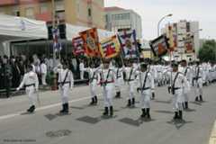 Estandartes Heráldicos das unidades do Corpo de Fuzileiros. Tudo indica que a breve trecho as restrições orçamentais também aqui  deixarão a sua marca.