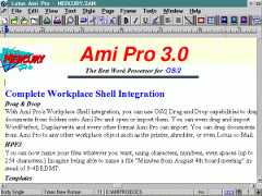 Ami Pro 3.0 for OS/2 Sample Document