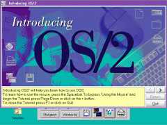 The 'Introducing OS/2' tutorial program