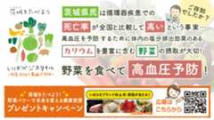 茨城をたべよう！野菜パワーで未来を変える健康投資プレゼントキャンペーンを実施中！