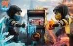 Now in Stores: PREVIEWS Exclusive Mortal Kombat Scorpion vs Sub Zero Arcade Set Diorama