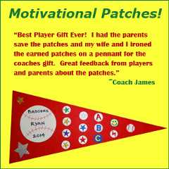 Motivational Baseball Patches