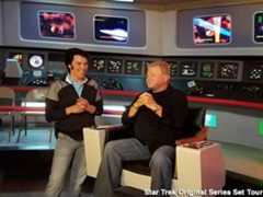 William Shatner on the bridge.