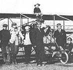 Students at the flying school Curtiss operated on North Island