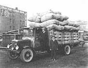 Chile peppers bagged