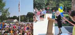 Senator Simonaire attends Lake Shore Ribbon Cutting.