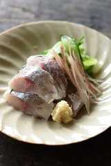 アジの酢じめの写真