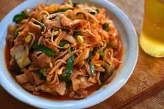 豚キムチ炒めのレシピ写真