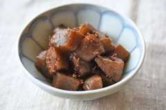 こんにゃくのおかか煮（甘辛煮）のレシピ写真