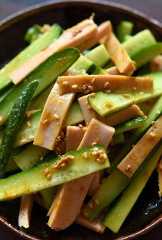 魚肉ソーセージのごまカレー和えの写真